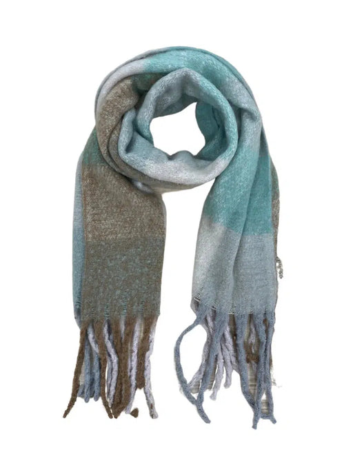 Cinnamon Creations | Soft Blanket Scarf - Green and Camel-Cinnamon Creations-Homing Instincts