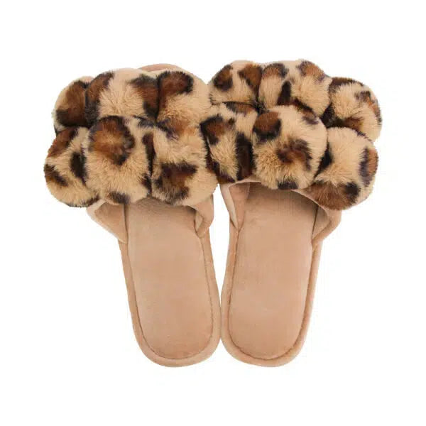 Annabel Trends | Cosy Luxe Pom Pom Slippers-Annabel Trends-Homing Instincts