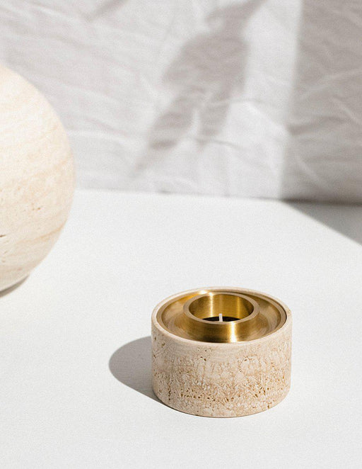 Addition Studio | Asteroid Oil Burner - Travertine-Addition Studio-Homing Instincts