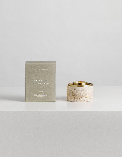 Addition Studio | Asteroid Oil Burner - Travertine-Addition Studio-Homing Instincts