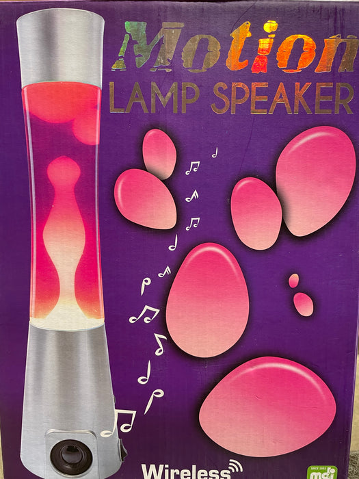 Pink and white lava lamp top