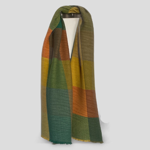 Cinnamon Creations | Soft Crinkle Scarf Green-Cinnamon Creations-Homing Instincts