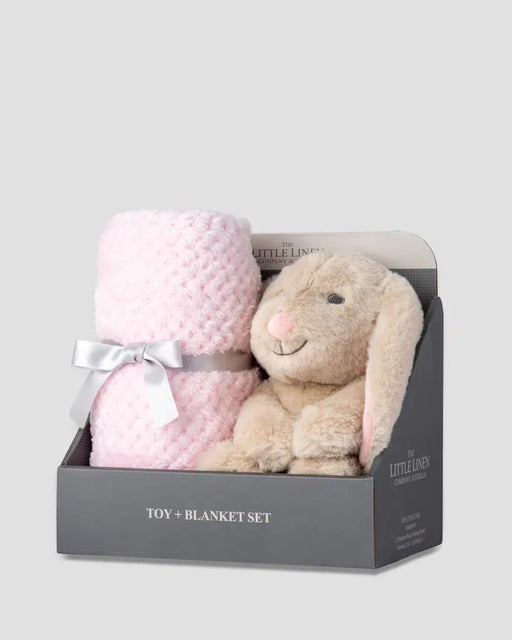 The Little Linen Company | Bunny Plush Toy and Blanket-The Little Linen Company-Homing Instincts