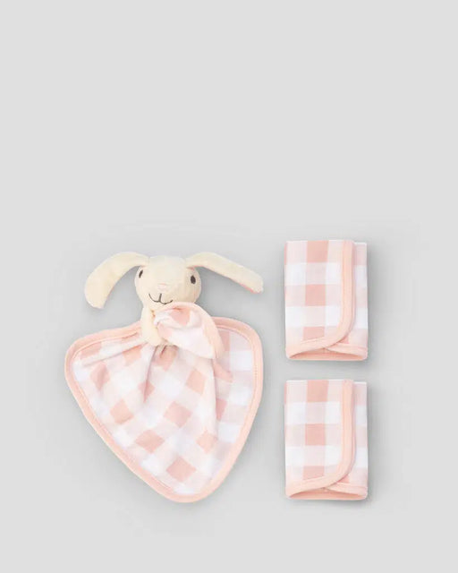 The Little Linen Company | Baby Washer and Toy Set Bunny-The Little Linen Company-Homing Instincts