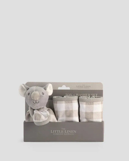 The Little Linen Company | Baby Washer and Toy Set Koala-The Little Linen Company-Homing Instincts