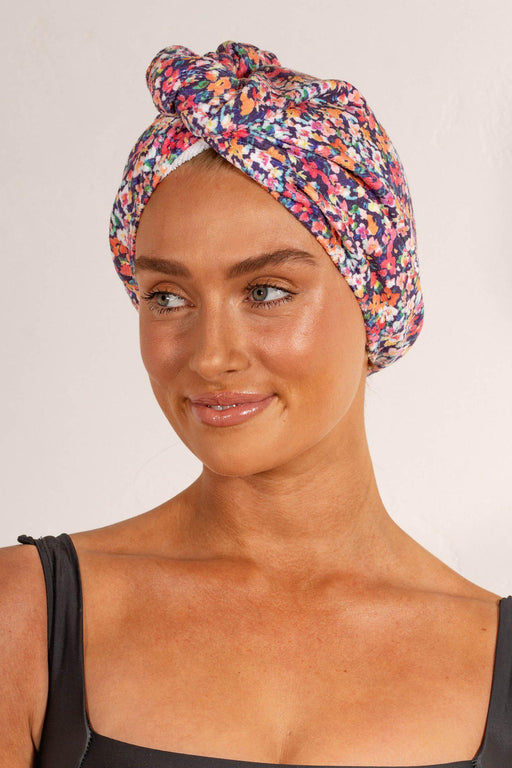 Louvelle | Riva Hair Towel Wrap Bright Ditsy-Louvelle-Homing Instincts