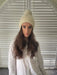 Cinnamon Creations | Pom Pom Beanie Ivory-Cinnamon Creations-Homing Instincts