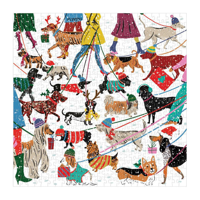 Winter Dogs Puzzle (500 pc)-Bobangles-Homing Instincts