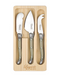 Laguiole Etiquette | 3 Piece Mini Cheese Knife Set - Mother of Pearl-DCI International-Homing Instincts