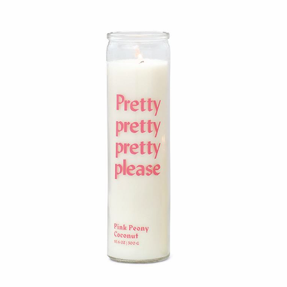 Prayer Candle - 'Pretty Pretty Pretty Please' (10.6oz)-Designworks Collective-Homing Instincts