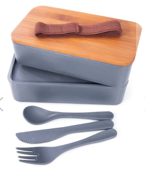 IS Gift | Wheat Straw Bento Box With Cutlery-IS Gift-Homing Instincts