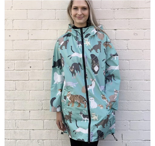 Monster Threads | Clowder of Cats Long Raincoat-Monster Threads-Homing Instincts
