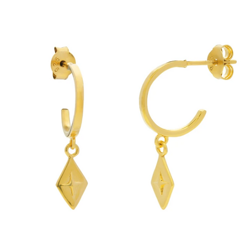 Midsummer Star | Diamond Celestial Hoops Gold-Midsummer Star-Homing Instincts