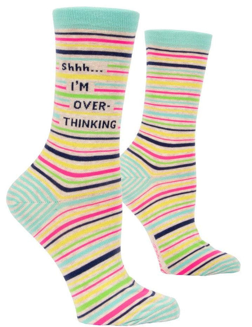 Blue Q | Shh, I'm Overthinking Socks (Women)-Blue Q-Homing Instincts