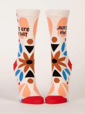 Blue Q |Aunts Are The Shit Socks (Women)-Blue Q-Homing Instincts