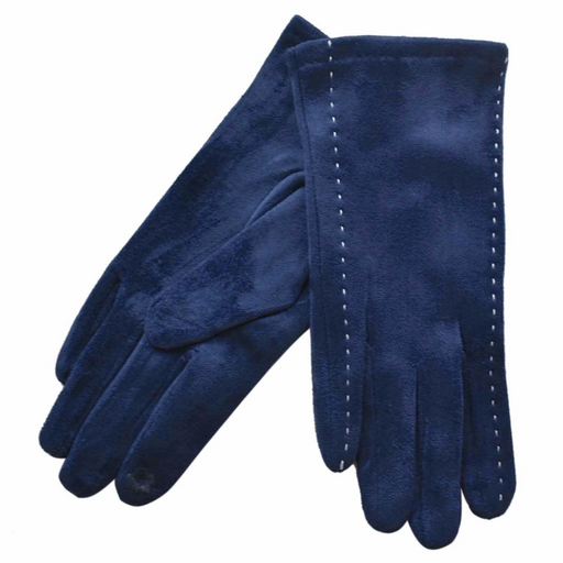 Taylor Hill | Navy Touch-Screen Stitched Gloves-Taylor Hill-Homing Instincts