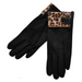 Taylor Hill | Black Touch-Screen Gloves with Leopard Cuff-Taylor Hill-Homing Instincts
