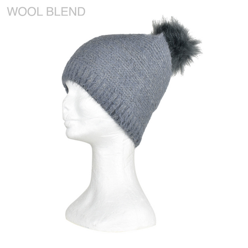 Taylor Hill | Grey Furry Knitted Beanie-Taylor Hill-Homing Instincts