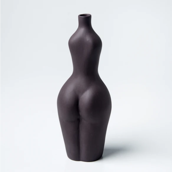 Jones & Co | Posture Vase (Black)-Jones & Co-Homing Instincts