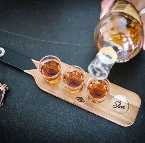 Serving Paddle and Shot Glasses | Gentlemen's Hardware-Gentlemen's Hardware-Homing Instincts