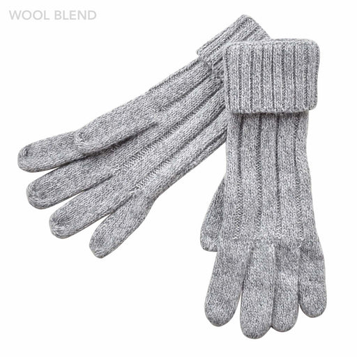 Taylor Hill | Stripe Knitted Gloves Grey-Taylor Hill-Homing Instincts