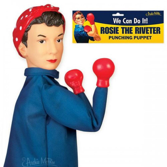 Archie McPhee | Rosie the Riveter Punching Puppet - Homing Instincts