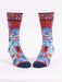 Blue Q | Crazy Cat Dude Socks-Blue Q-Homing Instincts