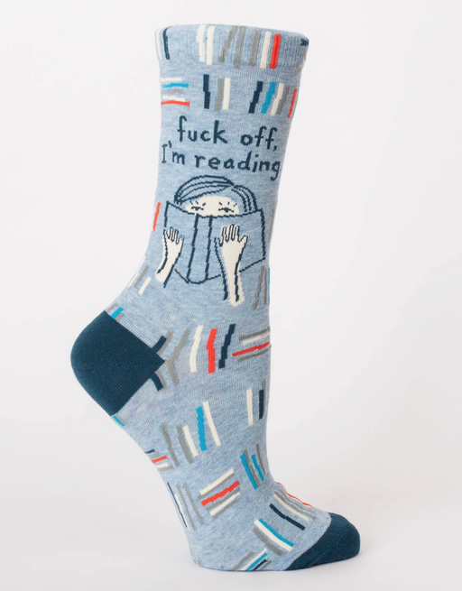 Blue Q | F**k off, I'm Reading Crew Socks-Blue Q-Homing Instincts