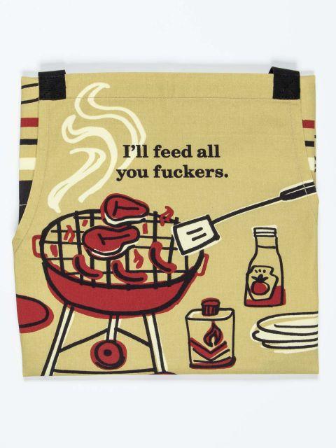 Blue Q | I'll Feed All You F***ers Apron-Blue Q-Homing Instincts