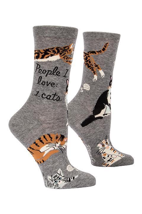 Blue Q | People I Love Cats Socks-Blue Q-Homing Instincts