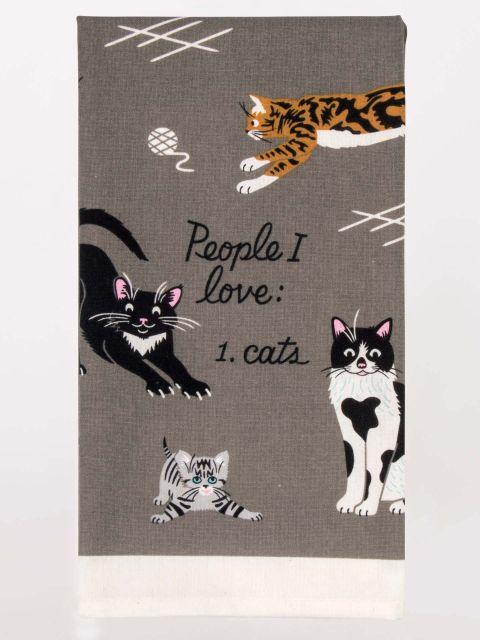 Blue Q | People I Love, Cats Tea Towel-Blue Q-Homing Instincts