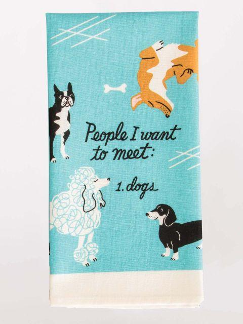Blue Q | People I Want to Meet Dogs Tea Towel-Blue Q-Homing Instincts