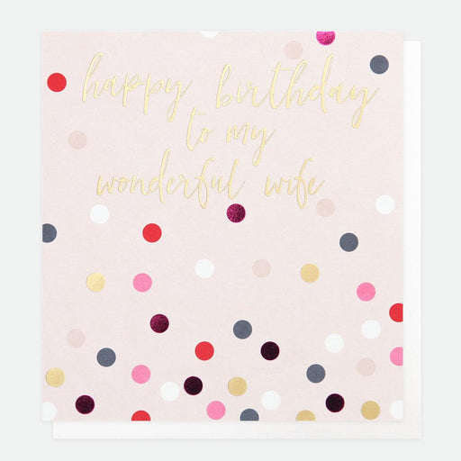 Card - Happy Birthday Wonderful Wife by Caroline Gardner-Scarpa Imports-Homing Instincts