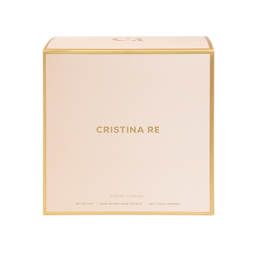 Cristina Re | Coupe Rose Crystal Set of 2-Cristina Re-Homing Instincts