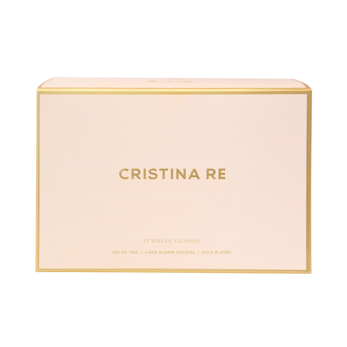 Cristina Re | Tumbler Estelle Gold Set of 2-Cristina Re-Homing Instincts