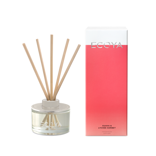 Ecoya | Guava & Lychee Sorbet Mini Reed Diffuser-Ecoya-Homing Instincts