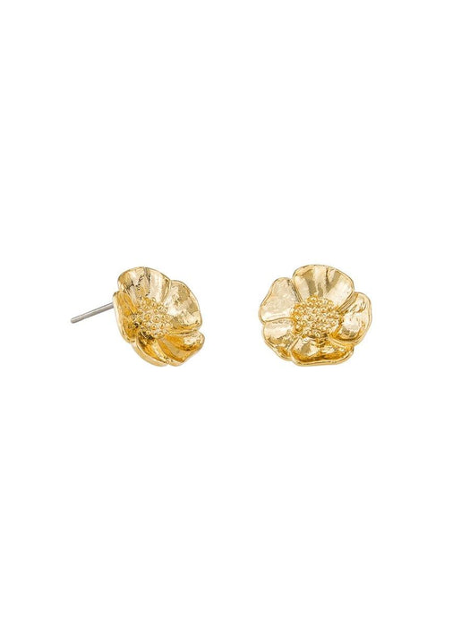 Tiger Tree | Pansy Golden Stud Earrings-Tiger Tree-Homing Instincts