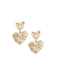 Tiger Tree | Double Crinkle Gold Heart Earrings-Homing Instincts-Homing Instincts