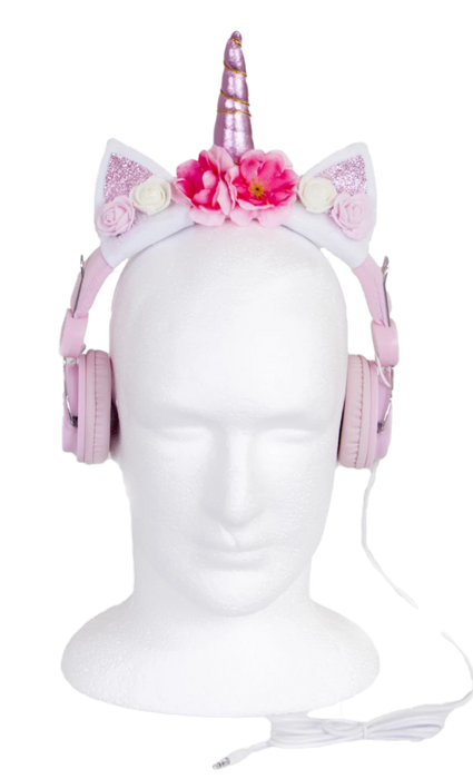 Flower Unicorn Headphones-Kids Concepts-Homing Instincts