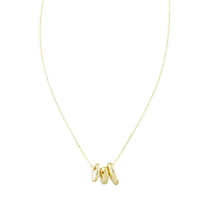 Tiger Tree | Triple Bean Gold Necklace-Tiger Tree-Homing Instincts