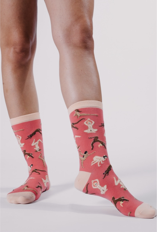 Spencer Flynn | Namaste Nips Women's Socks-Spencer Flynn-Homing Instincts