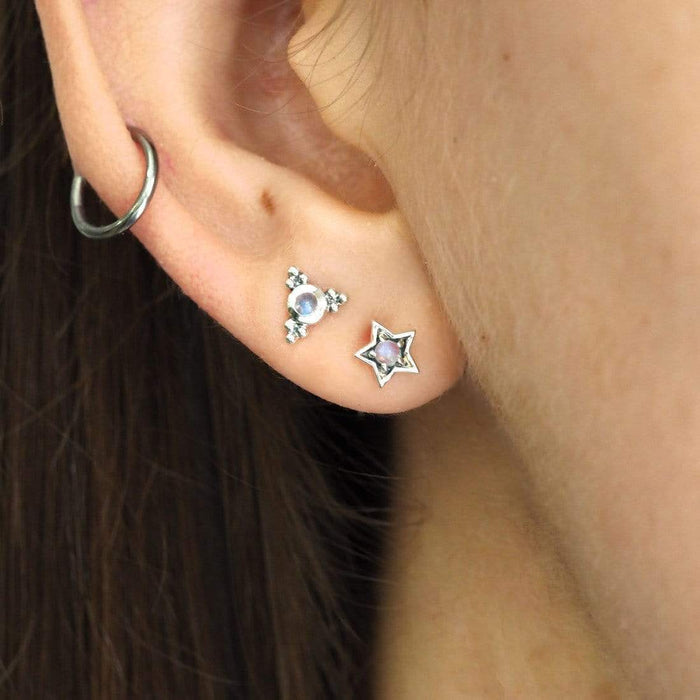 Midsummer Star | Mystic Light Moonstone Earrings-Midsummer Star-Homing Instincts