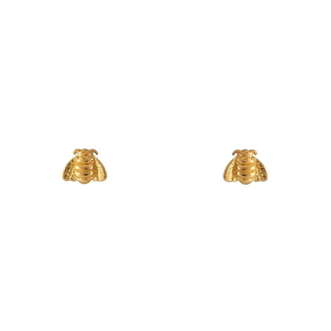 Gucci gold bee earrings discount