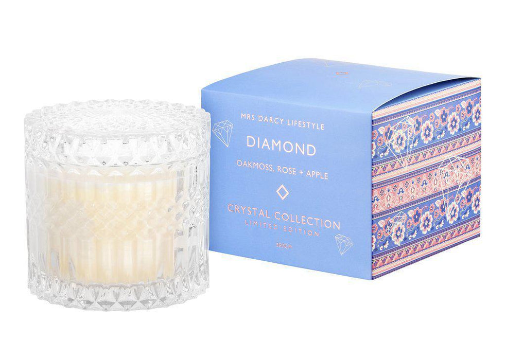 Mrs Darcy | Chic Crystal Candle (Medium)-Mrs Darcy-Homing Instincts