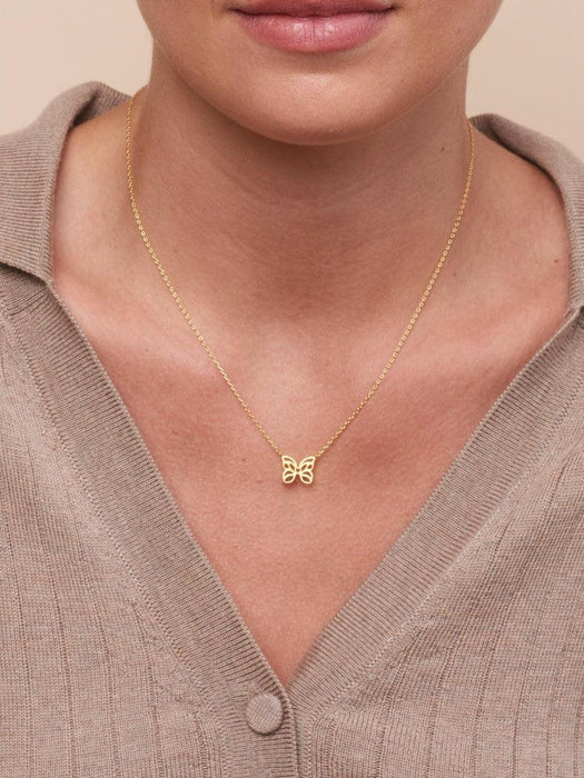 Tiger Tree Gold Butterfly Necklace Homing Instincts