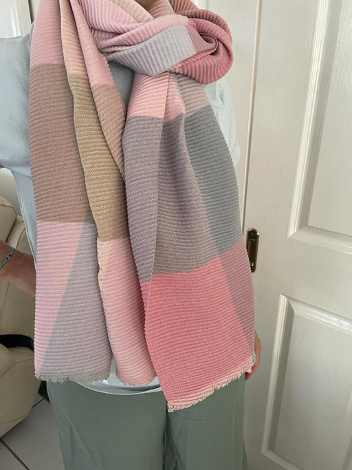 Cinnamon Creations | Soft Crinkle Scarf Pink-Cinnamon Creations-Homing Instincts