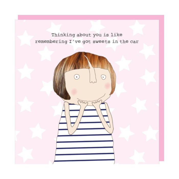 Rosie Made a Thing | Sweets in Car Valentine's Card-Rosie Made A Thing-Homing Instincts