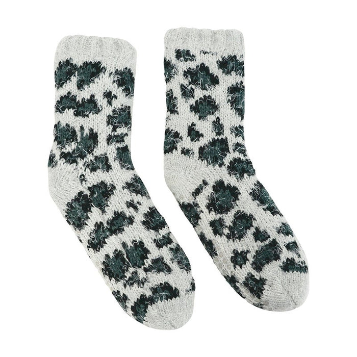 Annabel Trends | Ocelot Slipper Socks-Annabel Trends-Homing Instincts