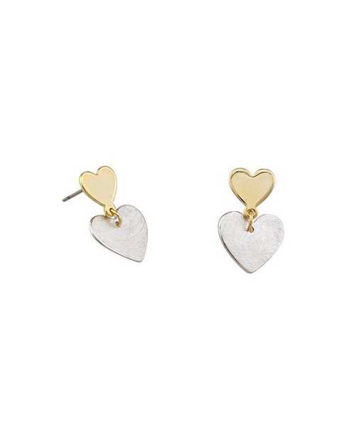 Tiger Tree | Gold and Silver Little & Big Heart Earrings-Tiger Tree-Homing Instincts