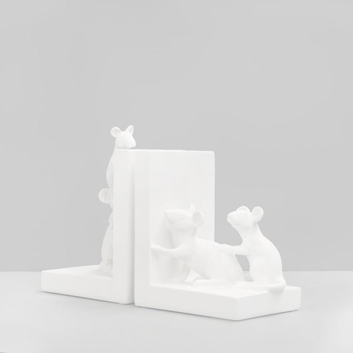 White Moose | Mouse Bookends-White Moose-Homing Instincts